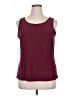 Dennis by Dennis Basso Burgundy Sleeveless Top Size XL - photo 1