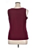 Dennis by Dennis Basso Burgundy Sleeveless Top Size XL - photo 2