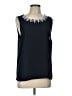 Ann Taylor 100% Polyester Blue Sleeveless Blouse Size L - photo 1