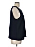Ann Taylor 100% Polyester Blue Sleeveless Blouse Size L - photo 4