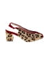 Unbranded Animal Print Red Heels Size 10 1/2 - photo 1