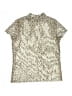 Justice Animal Print Gold Short Sleeve Turtleneck Size 16 - 18 - photo 1