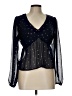 Mi ami Black 3/4 Sleeve Blouse Size L - photo 1