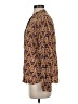 J.Jill 100% Rayon Paisley Brown Long Sleeve Blouse Size XS - photo 5