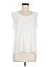 Caroline Rose Ivory Sleeveless T-Shirt Size M - photo 1