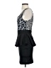 Yabes Graphic Black Cocktail Dress Size 2 (estimated) - photo 5