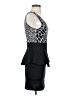 Yabes Graphic Black Cocktail Dress Size 2 (estimated) - photo 4
