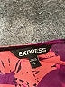 Express 100% Polyester Print Purple Cocktail Dress Size S - photo 7