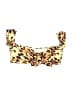 Shein Animal Print Yellow Swimsuit Top Size M - photo 1