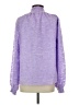 Main Strip 100% Polyester Purple Long Sleeve Blouse Size S - photo 2