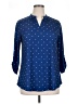 Zattcas Blue Long Sleeve Polo Size XL - photo 1