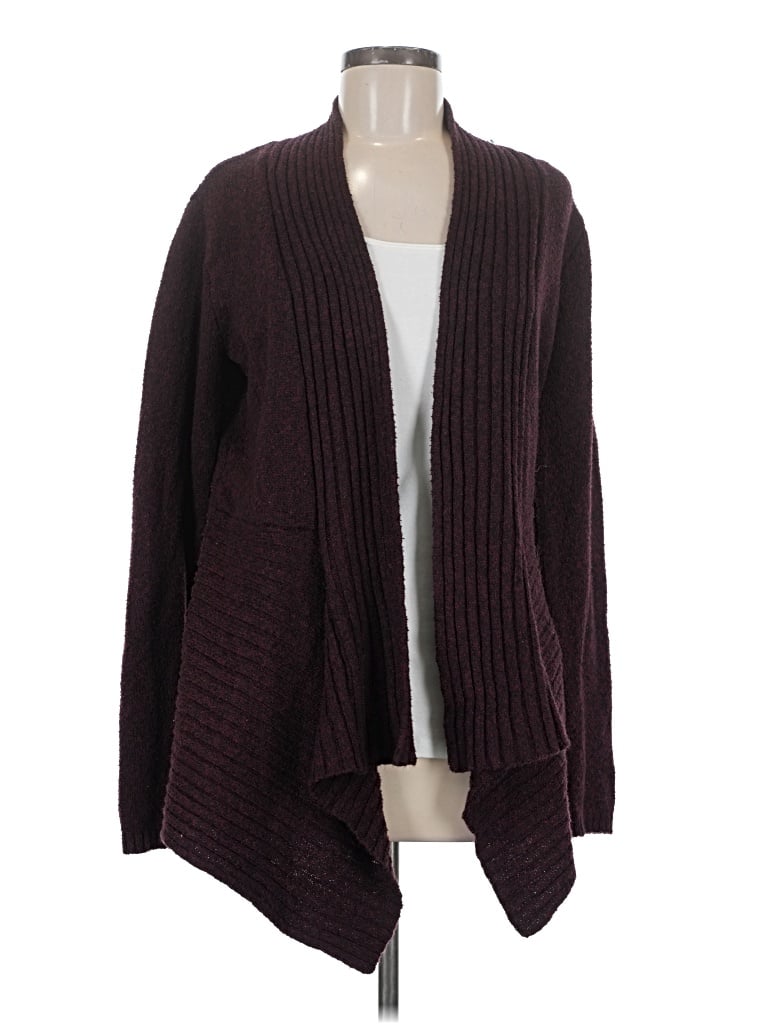 Pre-owned St. John's Bay Cardigan Sweater In Burgundy