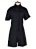 Theory Solid Black Romper Size 2 - photo 1