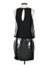 Cache 100% Polyester Metallic Black Cocktail Dress Size 2 - photo 2