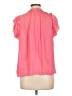 Current Air 100% Polyester Pink Short Sleeve Blouse Size L - photo 2