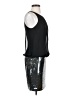 Cache 100% Polyester Metallic Black Cocktail Dress Size 2 - photo 4