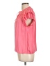 Current Air 100% Polyester Pink Short Sleeve Blouse Size L - photo 5