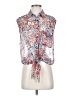 Equipment Floral Blue Sleeveless Button-Down Shirt Size S - photo 1