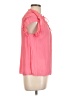 Current Air 100% Polyester Pink Short Sleeve Blouse Size L - photo 4