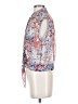 Equipment Floral Blue Sleeveless Button-Down Shirt Size S - photo 5
