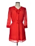 H&M 100% Polyester Red Casual Dress Size 10 - photo 1