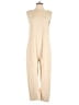 Anrabess Solid Tan Jumpsuit Size M - photo 1
