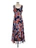 Jones Studio 100% Polyester Paisley Blue Casual Dress Size 8 - photo 2