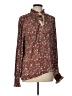 Max Studio 100% Polyester Brown Long Sleeve Blouse Size L - photo 1