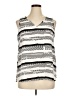Apt. 9 100% Polyester Silver Sleeveless Blouse Size XL - photo 1