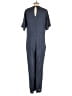 Assorted Brands 100% Rayon Solid Blue Jumpsuit Size M - photo 2