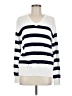 Daily Sports Stripes White Pullover Sweater Size M - photo 1