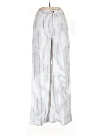 Madewell The Zoe Relaxed Wide Pant in Striped Linen (view 1)
