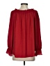 Talbots 100% Polyester Red 3/4 Sleeve Blouse Size S - photo 2