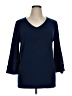 Roz & Ali Blue 3/4 Sleeve Top Size XL - photo 1