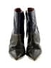 Tory Burch 100% Leather Color Block Burgundy Ankle Boots Size 8 1/2 - photo 2