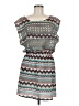 Very J 100% Polyester Chevron-herringbone Teal Casual Dress Size M - photo 1