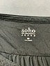 Soho 100% Cotton Black 3/4 Sleeve Button-Down Shirt Size M - photo 7