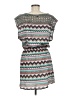 Very J 100% Polyester Chevron-herringbone Teal Casual Dress Size M - photo 2