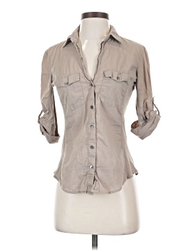 James Perse 3/4 Sleeve Button Down Shirt