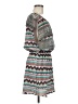 Very J 100% Polyester Chevron-herringbone Teal Casual Dress Size M - photo 4