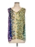 CAbi 100% Polyester Gold Sleeveless Blouse Size L - photo 1