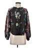 Ivy Jane 100% Polyester Black Brown Long Sleeve Blouse Size S - photo 1