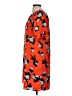 19 Cooper 100% Polyester Print Orange Cocktail Dress Size S (estimated) - photo 5