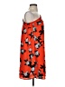 19 Cooper 100% Polyester Print Orange Cocktail Dress Size S (estimated) - photo 4