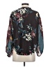Ivy Jane 100% Polyester Black Brown Long Sleeve Blouse Size S - photo 2