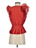Express 100% Polyester Red Sleeveless Blouse Size S - photo 2