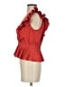 Express 100% Polyester Red Sleeveless Blouse Size S - photo 5