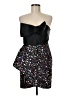 ATSU 100% Polyester Stars Black Cocktail Dress Size 6 - photo 1