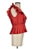 Express 100% Polyester Red Sleeveless Blouse Size S - photo 4