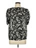 J.Crew 100% Polyester Black Short Sleeve Blouse Size L - photo 1